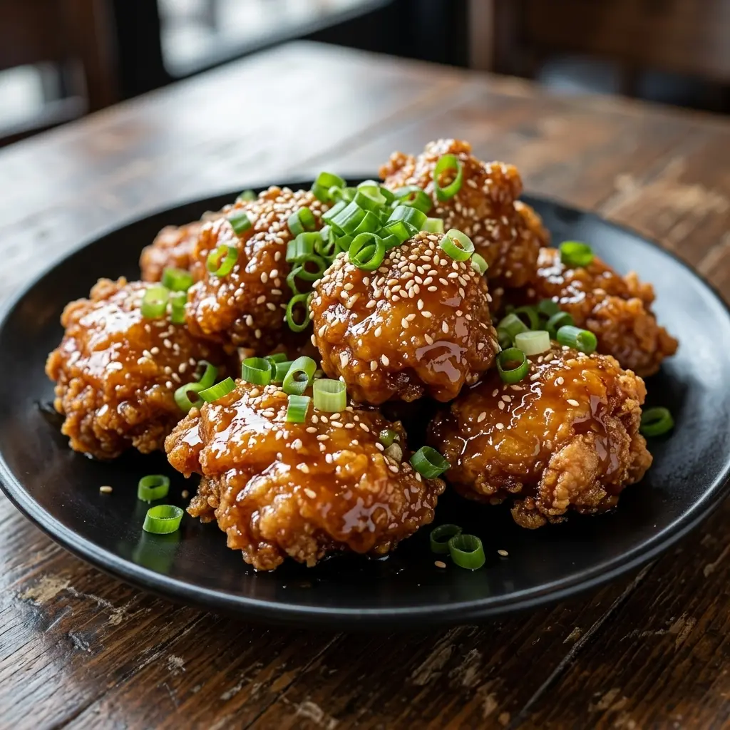 Honey Garlic Chicken glazed in sweet and savoury sauce at Spark Chef Dining & Takeout, Sherwood Park